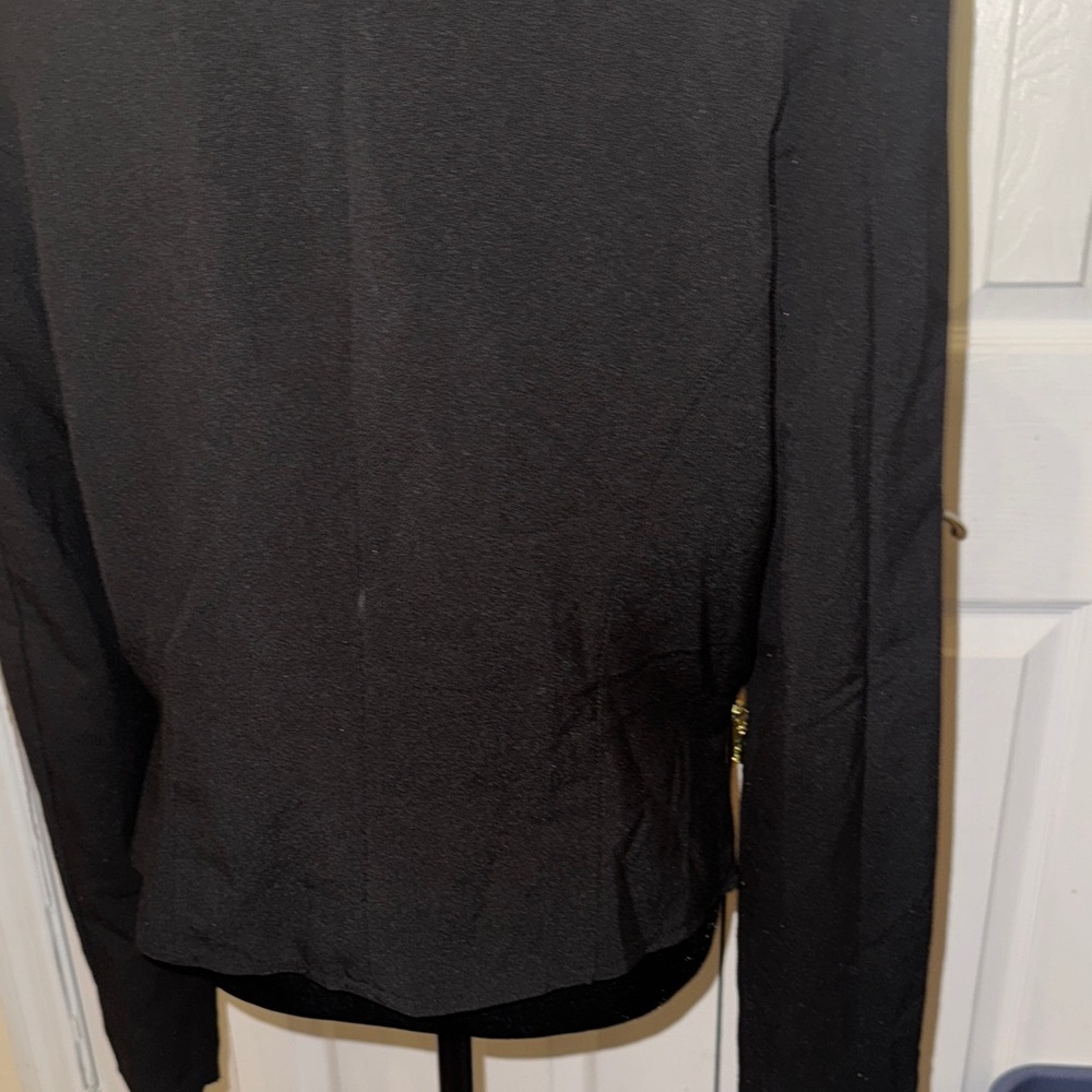 2B Bebe Black Asymmetrical Blazer - Picture 9 of 14